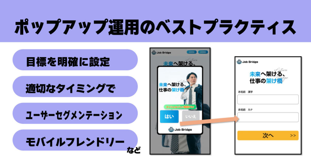 ポップアップ運用のベストプラクティス