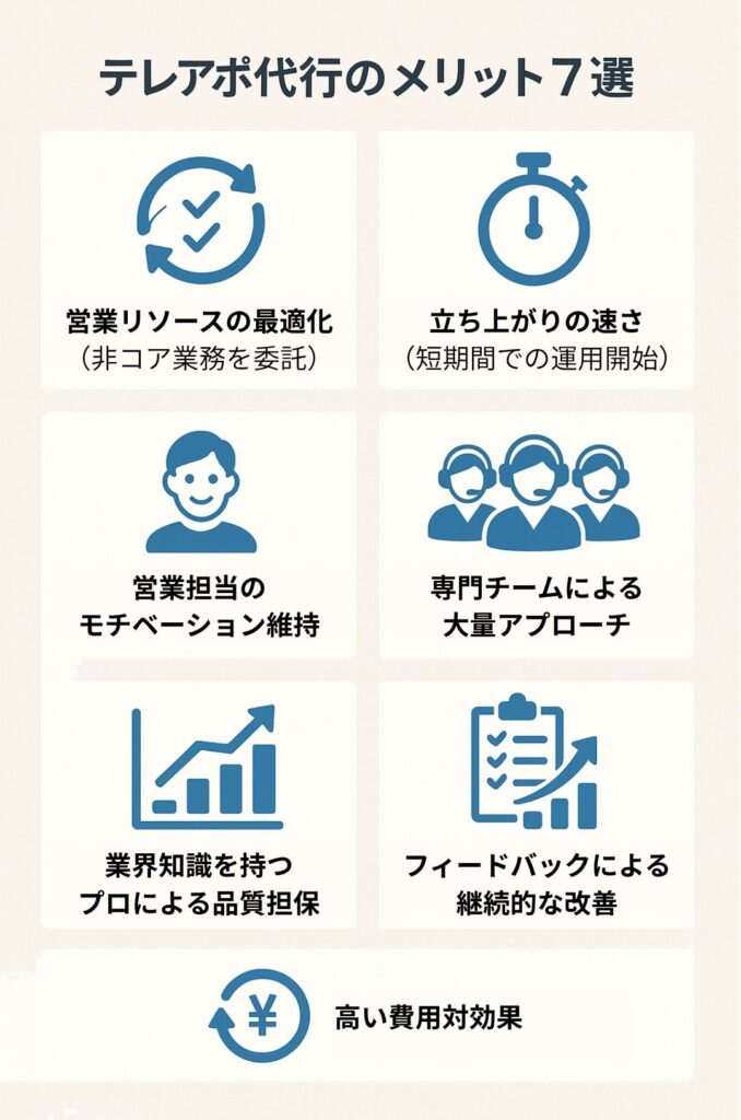 テレアポ代行のメリット7選