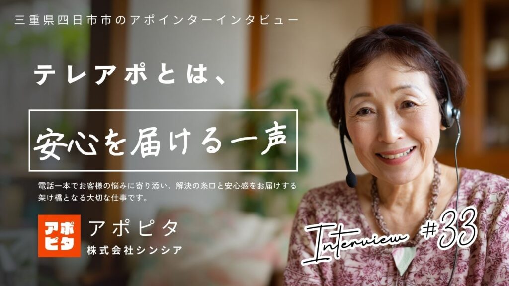 三重県四日市市で在宅テレアポ歴2年・62歳女性に聞く、新しい働き方