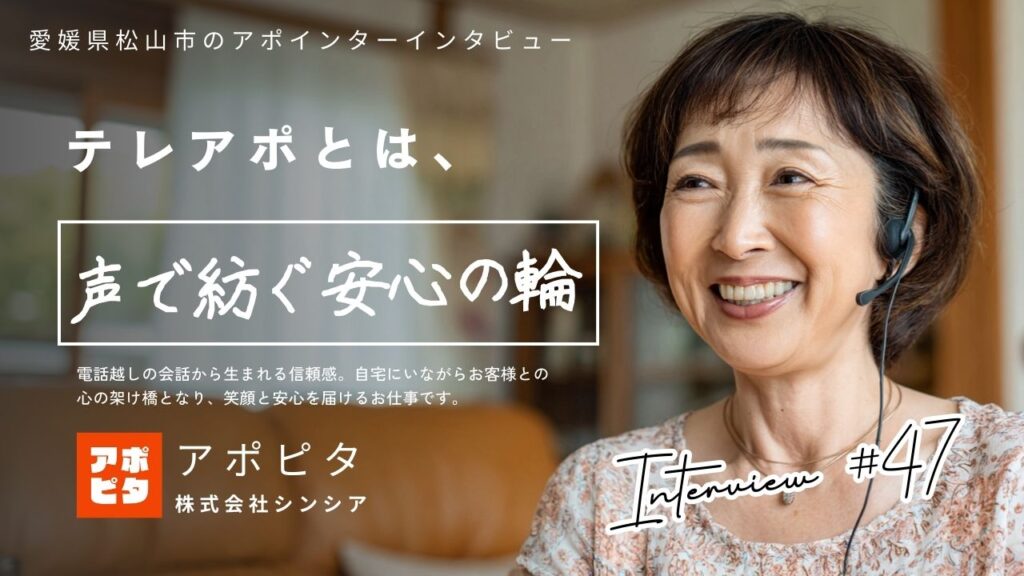 愛媛県松山市在住58歳女性 在宅買取テレアポ3年の体験談