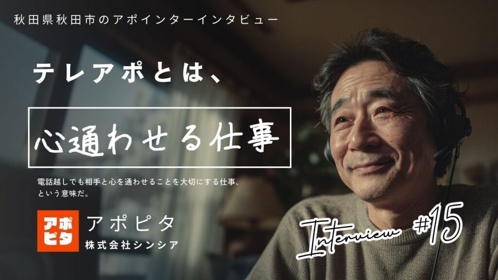 秋田県秋田市在住63歳男性が語る在宅買取テレアポ成功体験【インタビュー】